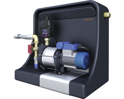 Technikpaket 4rain Haus-Premium für Regenwassernutzungsanlage Hauswasserwerk mit Pumpe und Steuerung im Gehäuse