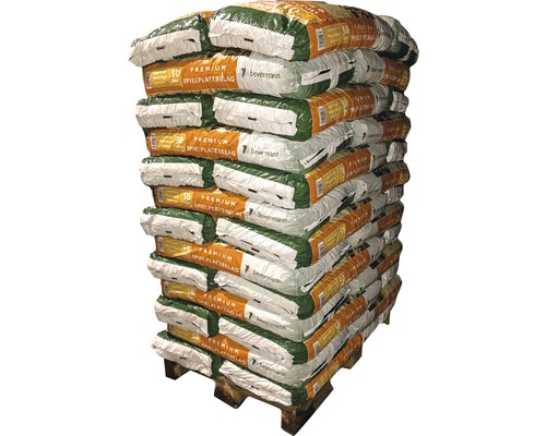 Bevermann Floragard Spielplatzbelag und Fallschutz naturreine Holzhackschnitzel (39 Sack x 50 Liter=1,95 m³)