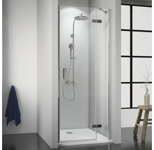 Duschkabine mit Duschelementen in modernem Badezimmer