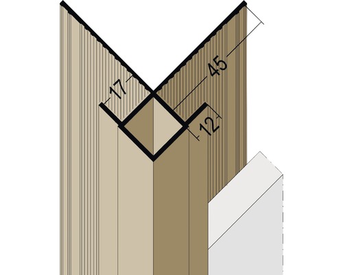 Eckschiene für Schieferplatten 3000 x 62 mm-0