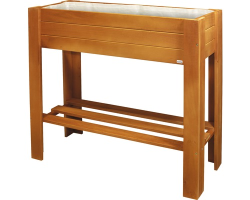 Hochbeet auf Stelzen Wagner System Geen Box Light 83 x 34,5 x 70 cm kastanie Hochbeet aus Holz mit Ablage