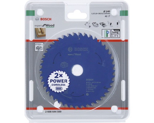 Bosch Expert Wood Kreissägeblatt, Durchmesser 140 Millimeter