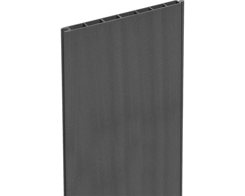 Einzelprofil GroJa BPC Flex Grande Premium 180 x 24 cm anthrazit Graue Kunststoff Hohlkammerplatte