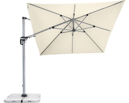 Freiarm-Sonnenschirm mit Schirmständer für den Außenbereich