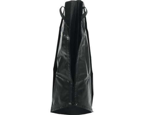 Schwarze Tasche mit Reißverschluss