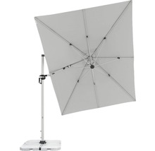 Quadratischer Sonnenschirm mit Fuß