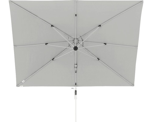 Rechteckiger Sonnenschirm von unten gesehen