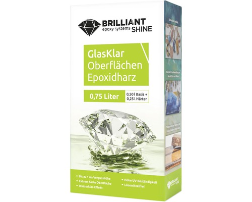 BrilliantShine Oberflächen Epoxidharz Gießharz 750 ml-0