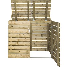 Mülltonnenbox Vitus 2Tonnen 141 x 81 x 120 cm kesseldruckimprägniert