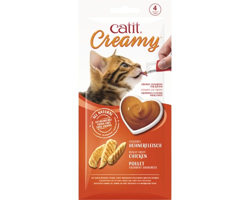 Katzensnack cat it Creamy Hühnchen 4-er Pack 40 g