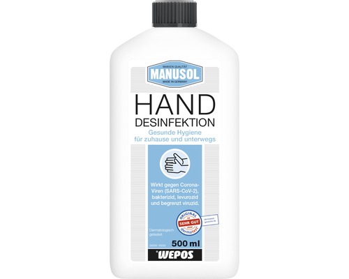 Manusol Händedesinfektion, 500 ml Flasche