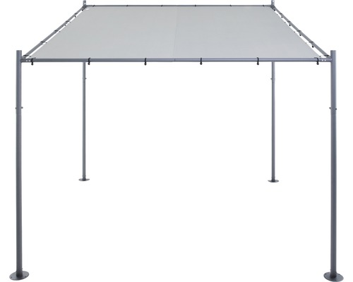 Pavillon mit Stoffdach und Stahlrahmen