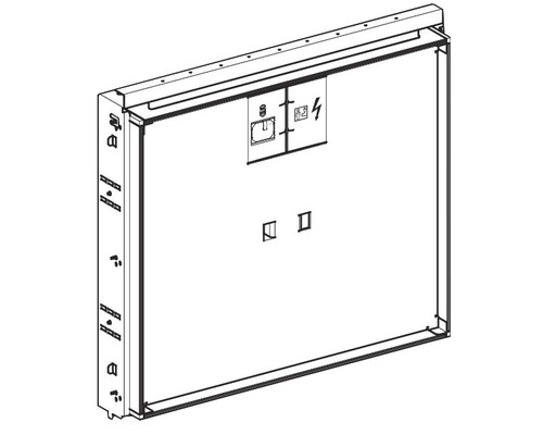 Geberit Fertigbaurahmen für ONE Waschtisch schwebendes Design edelstahl gebürstet 115.425.FW.1