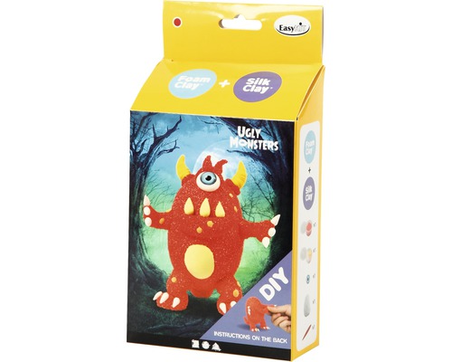Verpackung des Foam Clay und Silk Clay Bastelsets Ugly Monsters