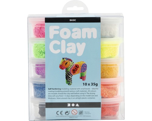 Schaumknete Set mit zehn Behältern