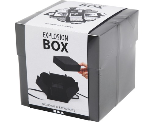 Explosionsbox in Verpackung