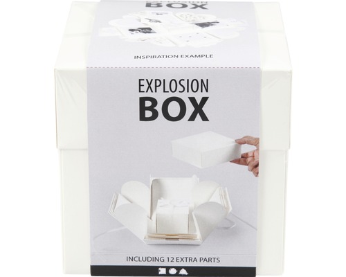 Explosionsbox mit 12 Zubehörteilen