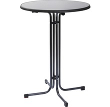 Stehtisch mit runder Tischplatte und Metallgestell