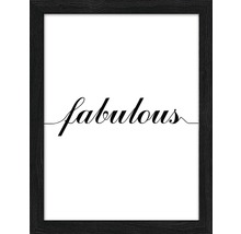Gerahmtes Bild mit dem Schriftzug fabelhaft