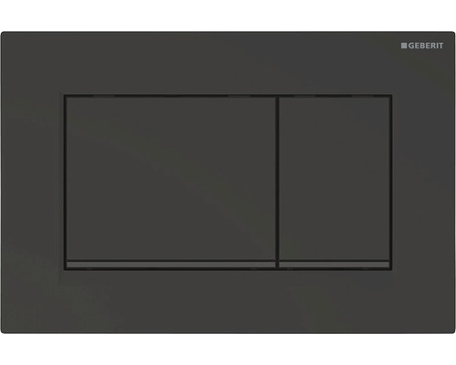 Betätigungsplatte GEBERIT Sigma 30 Platte schwarz matt / Taster schwarz matt 115.883.16.1