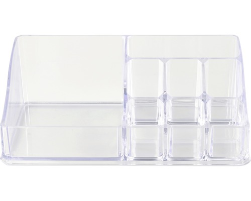 Transparenter Kosmetik Organizer mit mehreren Fächern