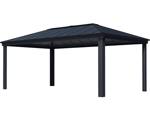 Pavillon mit Dach und vier Pfosten