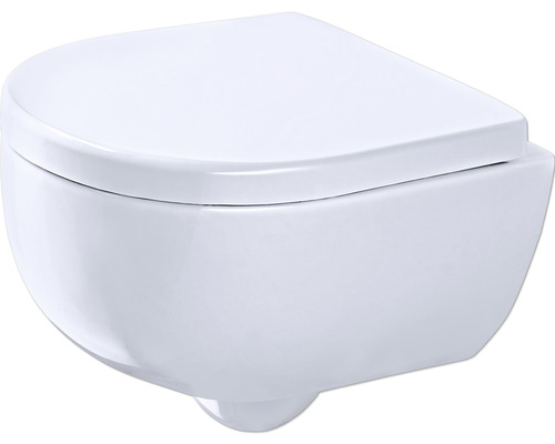GEBERIT spülrandloses Wand-WC-Set Renova Compact weiß