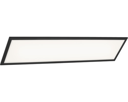 Rechteckige LED-Deckenleuchte mit dunklem Rahmen