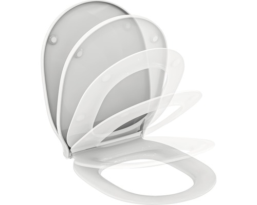 Ideal STANDARD WC-Sitz Connect Air weiß Wrapover mit Absenkautomatik E036801 Toilettendeckel aus Kunststoff mit Absenkautomatik