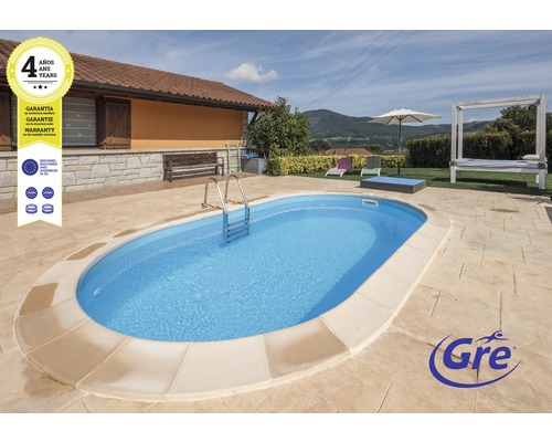 Einbaupool Stahlwandpool-Set Gre oval 600x320x150 cm inkl. Sandfilteranlage, Skimmer, Leiter, Filtersand, Bodenschutzvlies & Anschlussschlauch weiß Einbaupool Stahlwandpool-Set Gre oval 600x320x150 cm inkl. Sandfilteranlage, Skimmer, Leiter, Filtersand, Bodenschutzvlies & Anschlussschlauch weiß