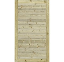 Holzzaun mit horizontalen Brettern