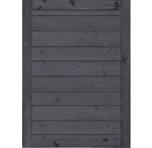 Holzfassade mit horizontalen Brettern