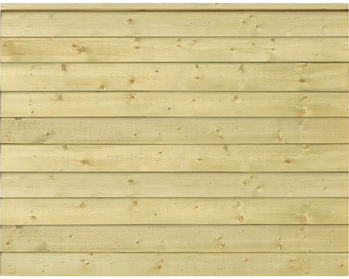 Holzfassade aus horizontalen Brettern