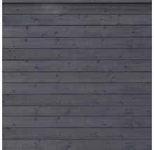 Holzfassade mit horizontalen Brettern