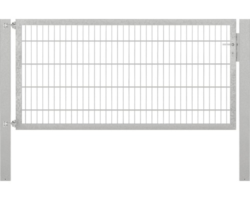 Stabgitter-Einzeltor ALBERTS Flexo Plus 8/6/8 200 x 100 cm inkl. Pfosten 10 x 10 cm feuerverzinkt