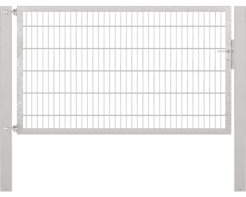 Stabgitter-Einzeltor ALBERTS Flexo Plus 8/6/8 200 x 120 cm inkl. Pfosten 10 x 10 cm, feuerverzinkt