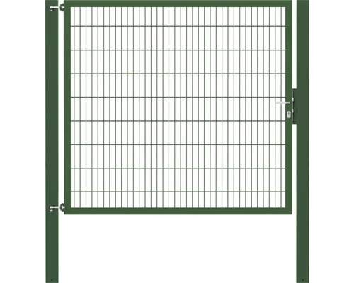 Stabgitter-Einzeltor ALBERTS Flexo Plus 8/6/8 200 x 180 cm inkl. Pfosten 10 x 10 cm grün