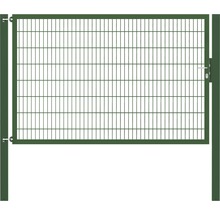 Stabgitter-Einzeltor ALBERTS Flexo Plus Typ 8/6/8 250 x 160 cm inkl. Pfosten 10 x 10 cm grün