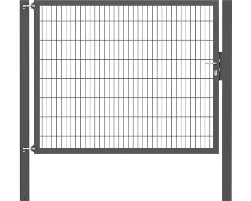 Stabgitter-Einzeltor ALBERTS Flexo Plus 8/6/8 200 x 160 cm inkl. Pfosten 10 x 10 cm anthrazit