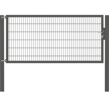 Stabgitter-Einzeltor ALBERTS Flexo Plus Typ 8/6/8 250 x 120 cm inkl. Pfosten 10 x 10 cm anthrazit