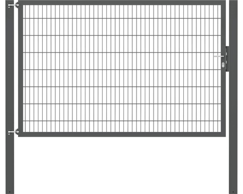 Stabgitter-Einzeltor ALBERTS Flexo Plus 8/6/8 250 x 160 cm inkl. Pfosten 10 x 10 cm anthrazit