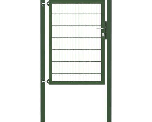 Stabgitter-Einzeltor ALBERTS Flexo Plus 8/6/8 100 x 140 cm inkl. Pfosten 8 x 8 cm grün