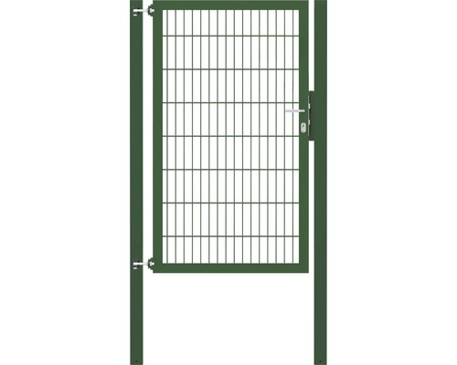 Stabgitter-Einzeltor ALBERTS Flexo Plus 8/6/8 100 x 160 cm inkl. Pfosten 8 x 8 cm grün