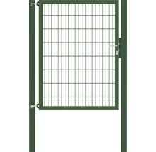 Stabgitter-Einzeltor ALBERTS Flexo Plus Typ 8/6/8 125 x 160 cm inkl. Pfosten 8 x 8 cm grün