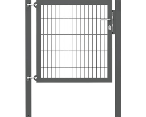 Stabgitter-Einzeltor ALBERTS Flexo Plus 8/6/8 100 x 100 cm inkl. Pfosten 8 x 8 cm anthrazit