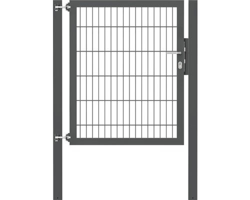 Stabgitter-Einzeltor ALBERTS Flexo Plus 8/6/8 100 x 120 cm inkl. Pfosten 8 x 8 cm anthrazit-0