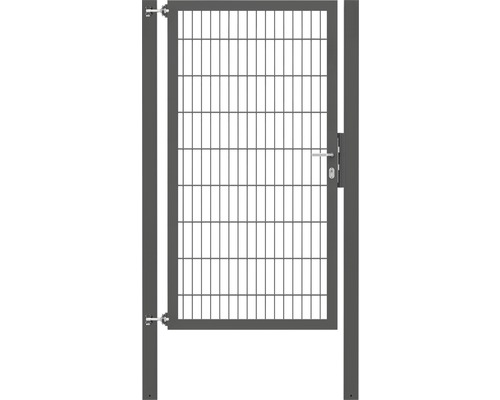 Stabgitter-Einzeltor ALBERTS Flexo Plus 8/6/8 100 x 180 cm inkl. Pfosten 8 x 8 cm anthrazit