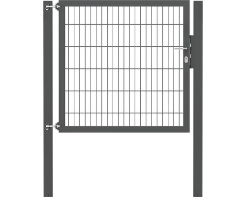 Stabgitter-Einzeltor ALBERTS Flexo Plus 8/6/8 125 x 120 cm inkl. Pfosten 8 x 8 cm anthrazit