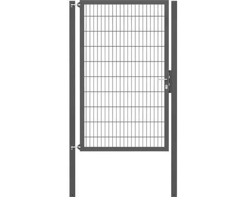 Stabgitter-Einzeltor ALBERTS Flexo Plus 8/6/8 125 x 200 cm inkl. Pfosten 8 x 8 cm anthrazit