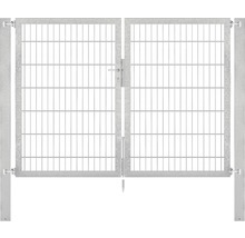 Stabgitter-Doppeltor ALBERTS Flexo Plus Typ 8/6/8 200 x 140 cm inkl. Pfosten 8 x 8 cm feuerverzinkt